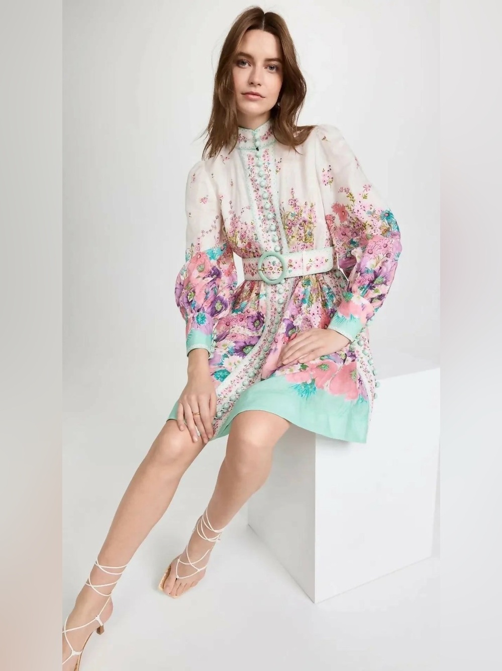 Zimmermann Jude Buttoned Mini Dress
